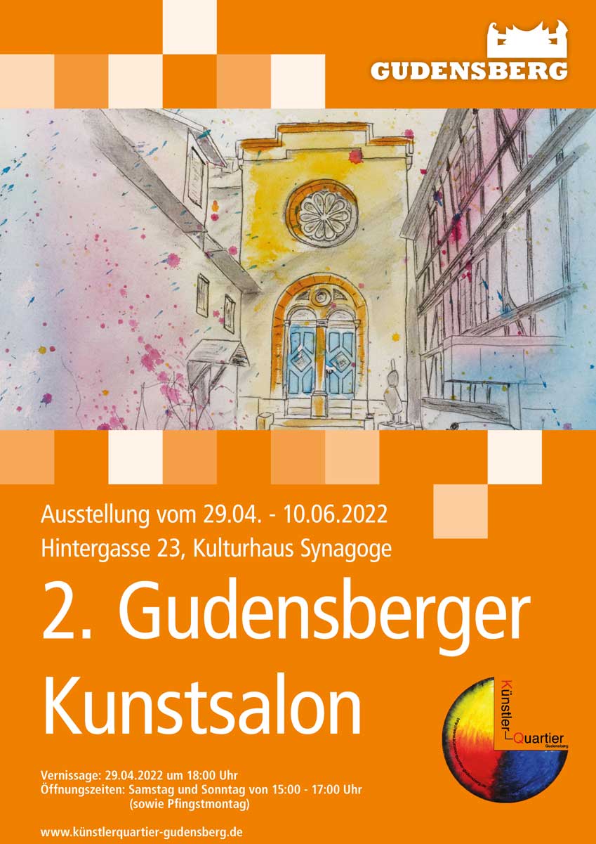 offizielles Werbeplakat, 2. Gudensberger Kunstsalon